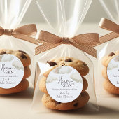 Dreamy Heaven Sent Blue Boy Baby Dusche Runder Aufkleber