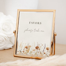 Dreamy Herbst Wildblume Favoriten Signierung Poster