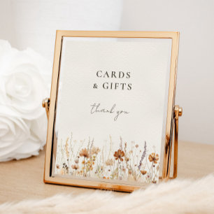 Dreamy Herbst Wildblume Karten und Geschenke Zeich Poster
