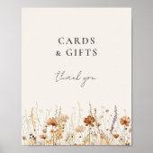 Dreamy Herbst Wildblume Karten und Geschenke Zeich Poster (Vorne)