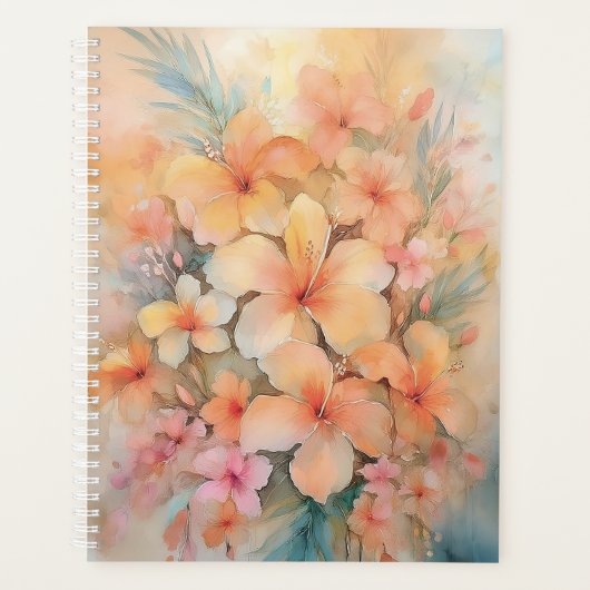 Dreamy Hibiscus Planner Planer (Vorderseite)