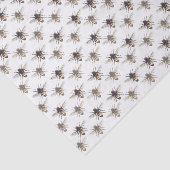 Dreamy Honeybee Muster in blassen und mittleren Go Seidenpapier (Ausschnitt)