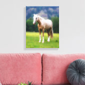 Dreamy Horse - Cream Palomino Leinwanddruck (Insitu (Wohnzimmer))