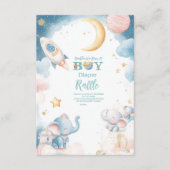 Dreamy Houston, wir haben eine Junge Diapper Raffl Begleitkarte (Vorderseite)