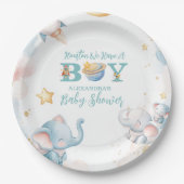 Dreamy Houston, wir haben einen Jungen im Weltraum Pappteller (Vorderseite)