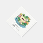 Dreamy Hübsch Frog Baby Shower Serviette (Ecke)