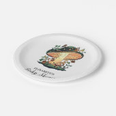 Dreamy Hübsch Mushroom Baby Dusche Pappteller (Schrägansicht)