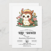 Dreamy Hübsch Owl Baby Dusche Einladung (Vorne/Hinten)
