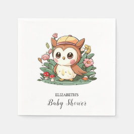 Dreamy Hübsch Owl Baby Dusche Serviette