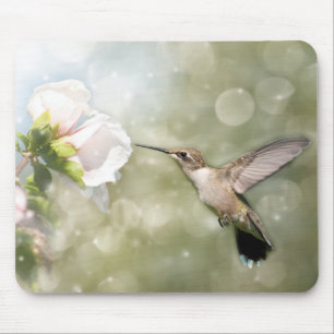 Dreamy Hummingbird im Flugzeug Mousepad