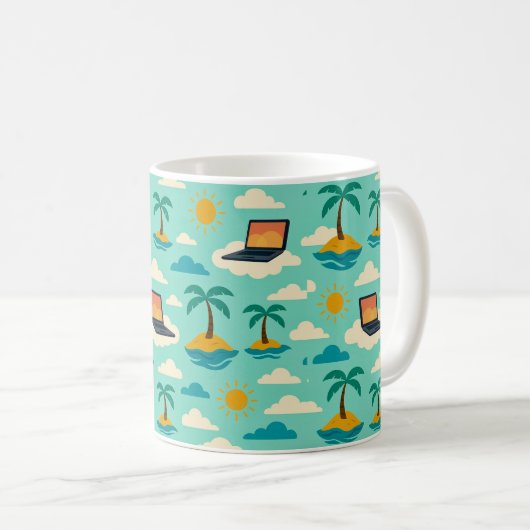 Dreamy Island escape Kaffeetasse (VorderseiteRechts)