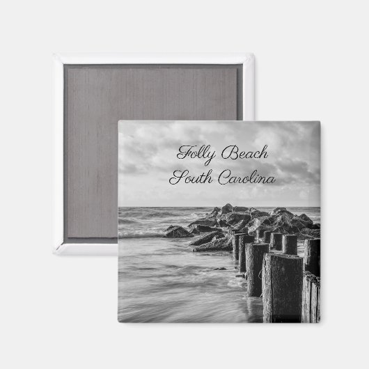 Dreamy Jettie Grayscale Magnet (Vorderseite/Rückseite)