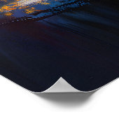 Dreamy Kitten, Black Cat Painting Poster (Ecke)