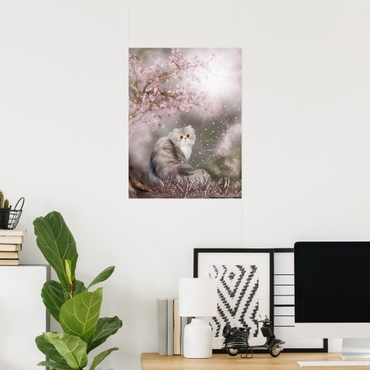 Dreamy Kitty Cat Poster (Heimbüro)