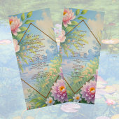 Dreamy Lakeside Garden Hochzeitsmenü Programm