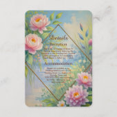 Dreamy Lakeside Garden Wedding Begleitkarte (Vorderseite)