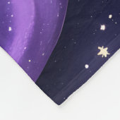 Dreamy Lavender Celestial Moon Blanket – Luxury Se Fleecedecke (Ecke)