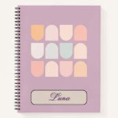 Dreamy Lavender Color Block Notebook Notizblock (Vorderseite)