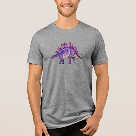 Dreamy Lavender Stegosaurus: Unisex T - Shirt (Vorderseite)