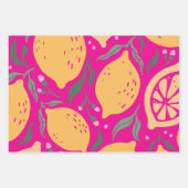 Dreamy Lemons Geschenkpapier Set (Vorderseite 3)