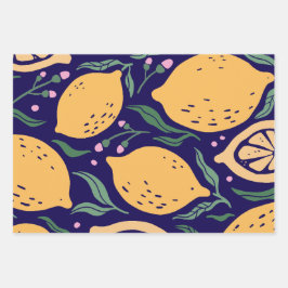 Dreamy Lemons Geschenkpapier Set
