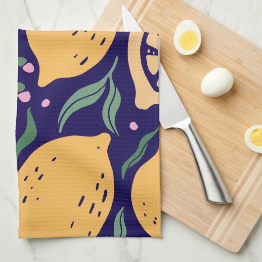 Dreamy Lemons Geschirrtuch (Viertel Falte)