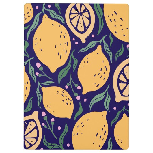 Dreamy Lemons Klemmbrett (Rückseite)