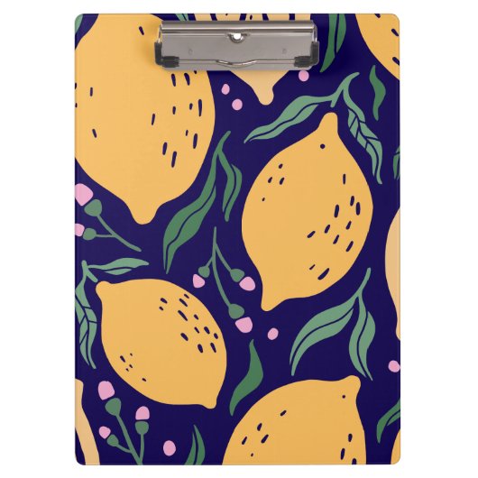 Dreamy Lemons Klemmbrett (Vorderseite)