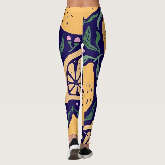 Dreamy Lemons Leggings (Rückseite)