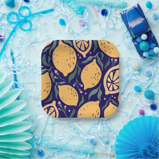 Dreamy Lemons Pappteller (Party)