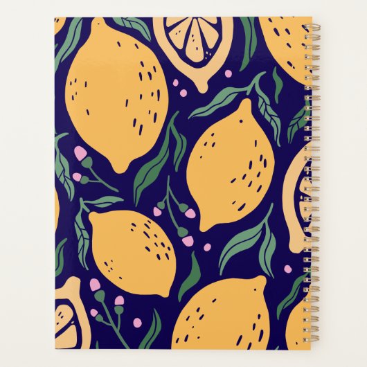 Dreamy Lemons Planer (Rückseite)