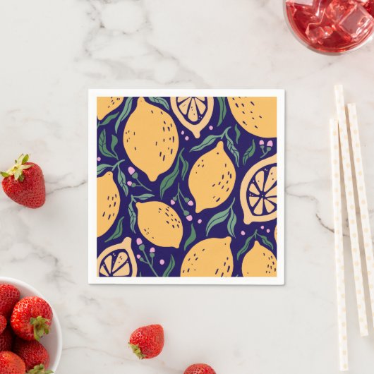 Dreamy Lemons Serviette (Beispiel)