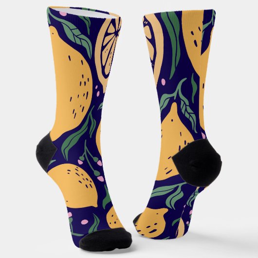 Dreamy Lemons Socken (Gewinkelt)