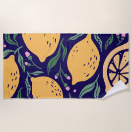 Dreamy Lemons Strandtuch