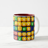Dreamy Letters Printed Tasse (VorderseiteRechts)