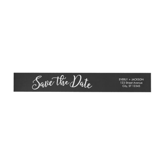 Dreamy Liebe EDITABLE FARBE Save the Date Label (Person)