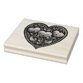 Dreamy Liebe: Gouache Valentine Hearts Gummistempel (Stempel)