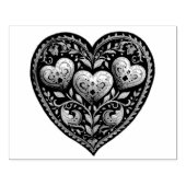 Dreamy Liebe: Gouache Valentine Hearts Gummistempel (Prägung)