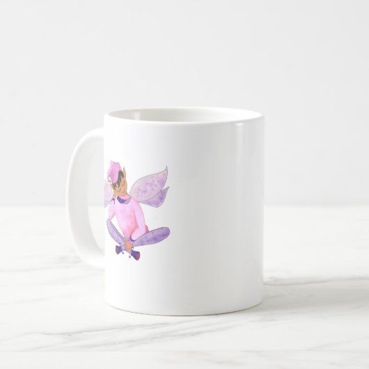 Dreamy Lila Elf Tasse (Vorderseite Links)