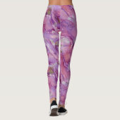 Dreamy Lila Marble Leggings (Rückseite)