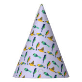 Dreamy Lila Sky Colorful Bird Partyhütchen (Links)