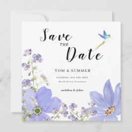 Dreamy Lilac Blume Wedding Save The Date