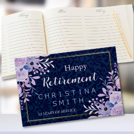 Dreamy Lilac Pastel Watercolor Retirement Party Gästebuch