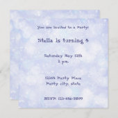 Dreamy Lilac Personalisierte Einladung (Vorne/Hinten)