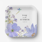 Dreamy Lilac Wedding Pappteller (Vorderseite)