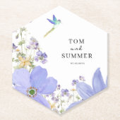 Dreamy Lilac Wedding Untersetzer (Vorderseite)