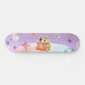 Dreamy little bear, bubbles, and stars- yoga mat skateboard (Horizontal)