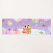 Dreamy little bear, bubbles, and stars- yoga mat yogamatte (Vorderseite (Horizontal))