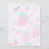 Dreamy Little Mermaid Princess Birthday Einladung (Rückseite)