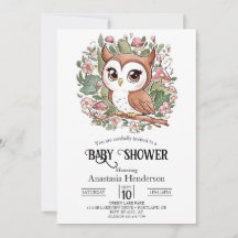 Dreamy Little Owl Baby Dusche